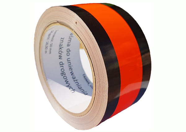 Taśma do unieważniania znaków drogowych